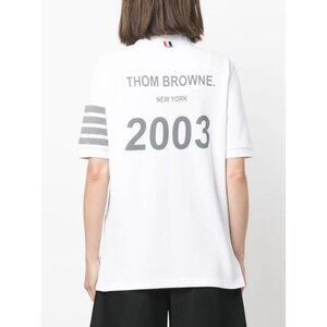 Thom Browne 4-Bar Stripe 2003-print polo shirt Unisex Men's M/L Women's L/XL